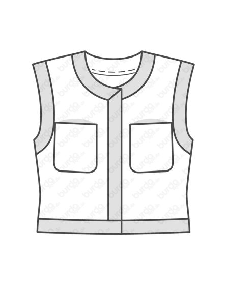 Gilet avec galon n°6407