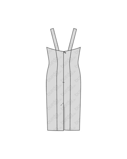 Robe à bretelles n°6423