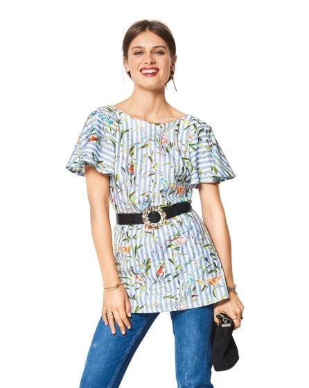 Tee-shirt manches cloche n°6429