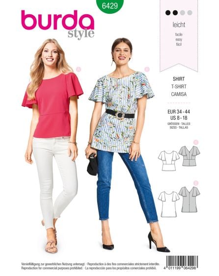 Tee-shirt manches cloche n°6429
