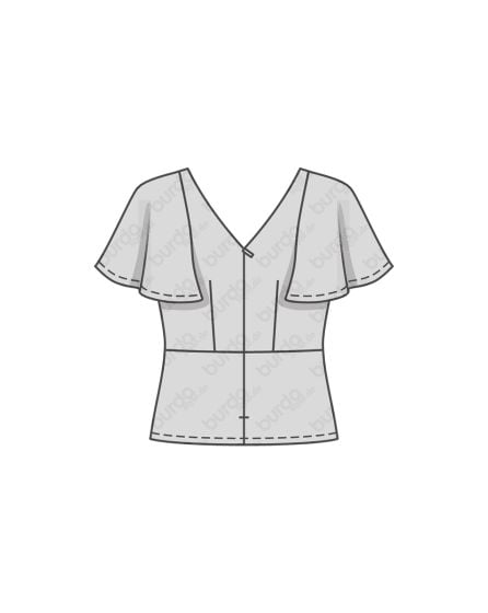 Tee-shirt manches cloche n°6429