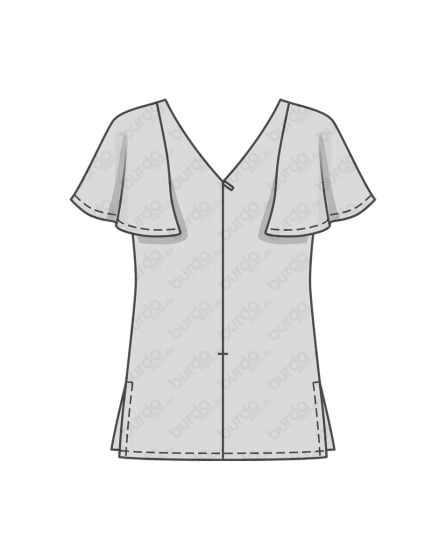 Tee-shirt manches cloche n°6429