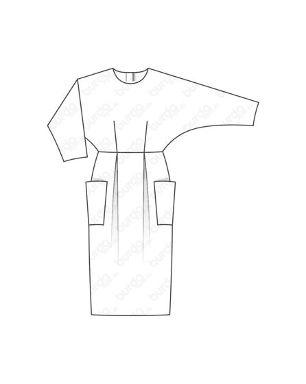 Robe avec fermeture boutonnée dans le dos n°6451