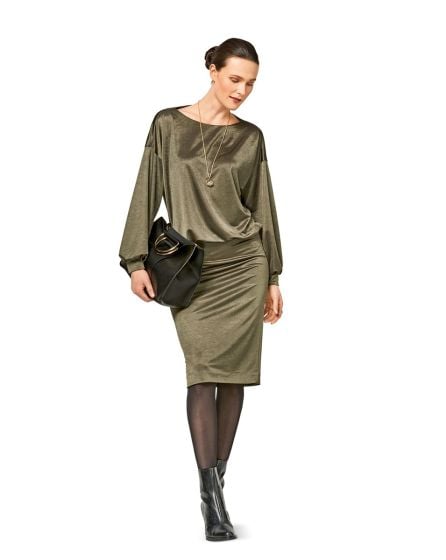 Robes épaules débordantes n°6453