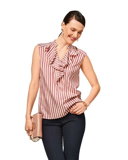 Blouse col droit  n°6456