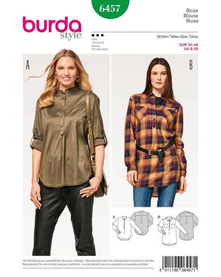 Chemisier fermeture polo n°6457