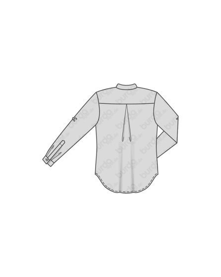 Chemisier fermeture polo n°6457