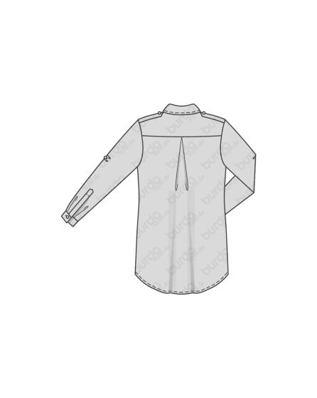 Chemisier fermeture polo n°6457