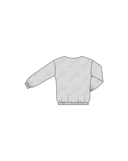 Blouse sans fermeture n°6458