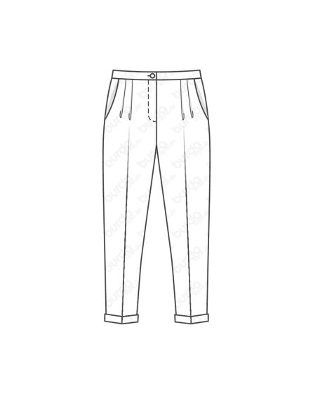 Pantalon à pinces n°6472