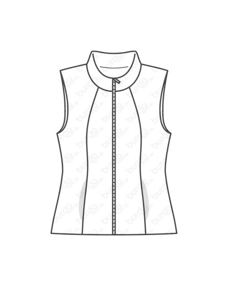 Veste à capuche - gilet n°6486