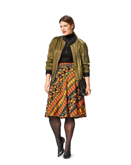 Jupe d'ampleur cloche n°6491
