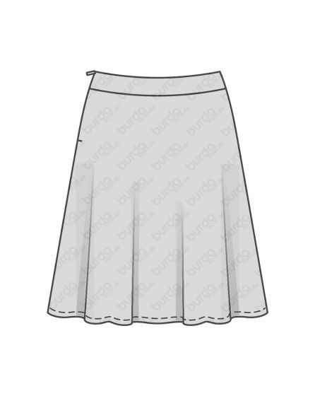 Jupe d'ampleur cloche n°6491