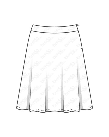 Jupe d'ampleur cloche n°6491
