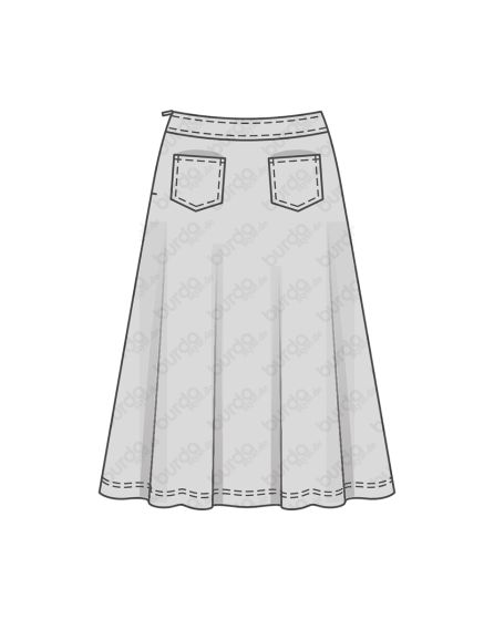 Jupe d'ampleur cloche n°6491
