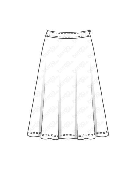 Jupe d'ampleur cloche n°6491