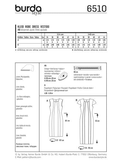 Robe fourreau n°6510