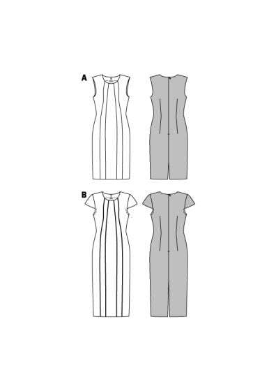 Robe fourreau n°6510