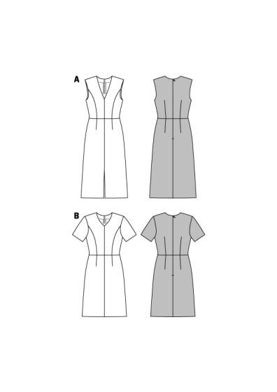 Robe encolure en V  n°6511