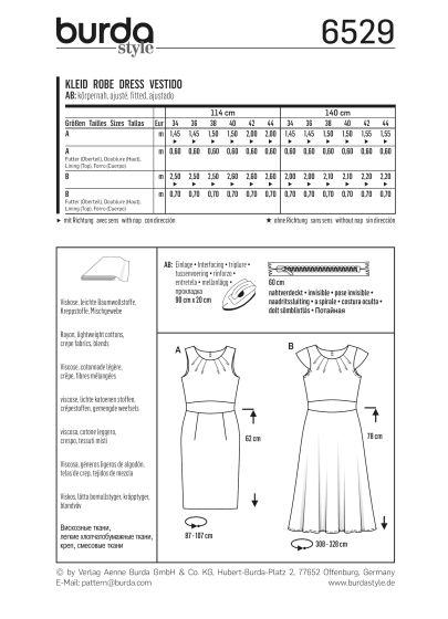 Robe petites manches n°6529