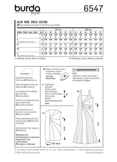 Robe de cocktail n°6547