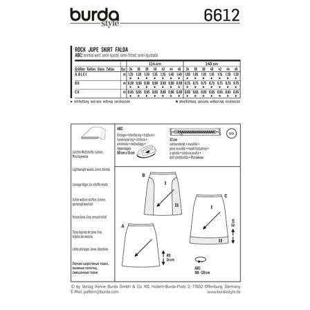 Jupe n°6612
