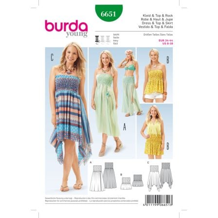 Robe & Haut & Jupe n°6651