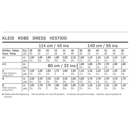 Robe encolure arrondie n°6706