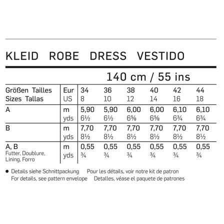 Robe corsage n°6708