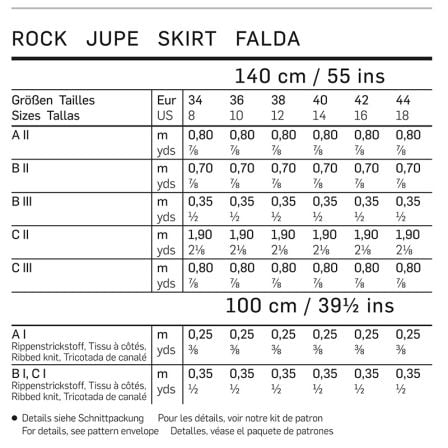 Jupe à volants n°6724