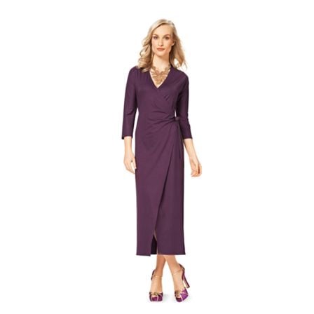 Robe cache-cœur n°6730