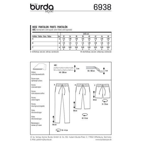 Pantalon semi-ajusté n°6938
