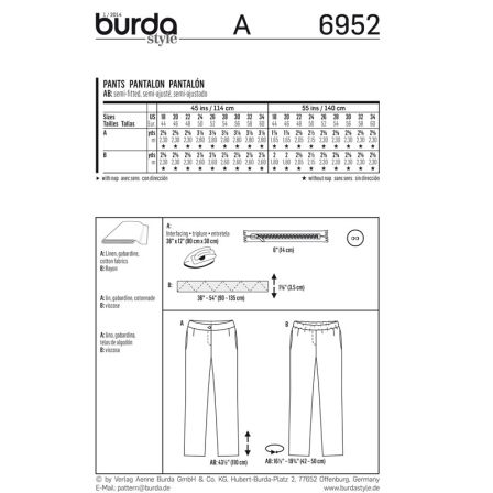 Pantalon basique n°6952