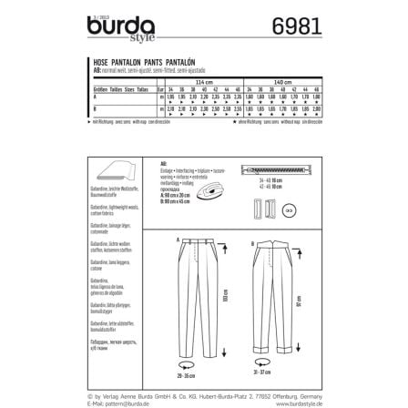 Pantalon carotte n°6981