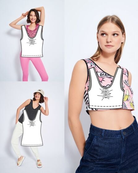 Tops en jersey n° 1 | Burda Easy n°1  Jan-Fév/2023