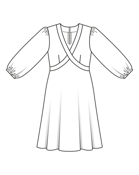 Robe mi-longue en viscose n°101 | Burda Style 03/23