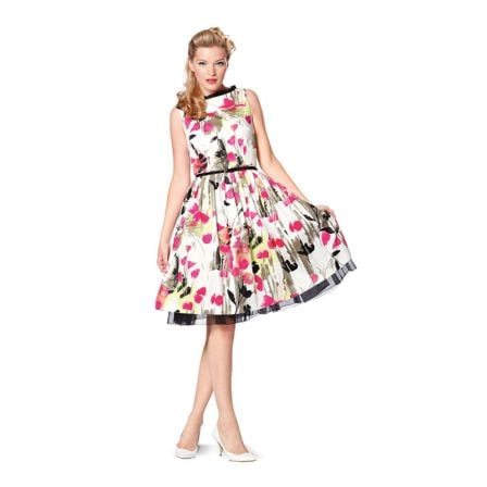 robe rétro n°7054