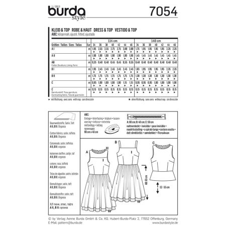 robe rétro n°7054