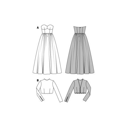 Robe de mariée - Bustier sans bretelles n°7086