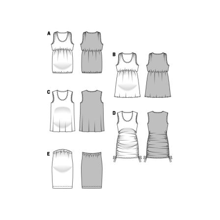 T shirt et jupe n°7104