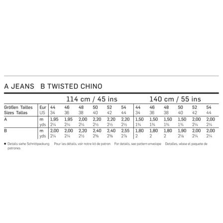 Jean - twisted chino n°7138