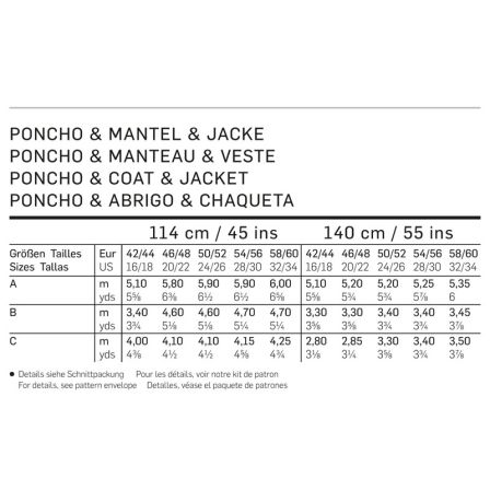Poncho & manteau & veste n°7167