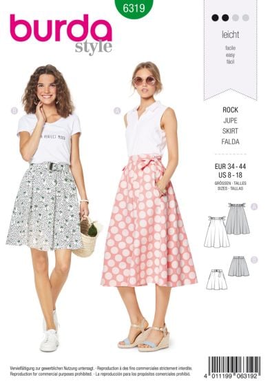 Jupe cloche n 6319