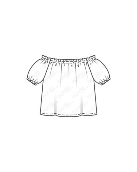 Blouse en coton n°131 | Burda Style 06/24 best of Burda Style 06/19