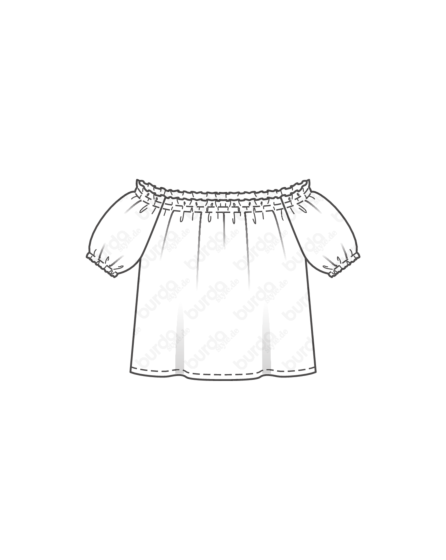 Blouse en coton n°131 | Burda Style 06/24 best of Burda Style 06/19