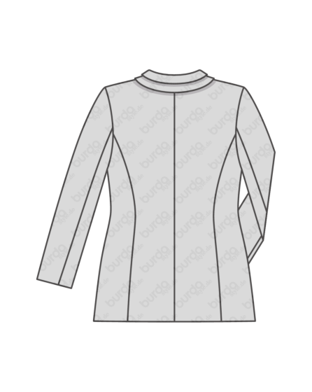 Veste col V n°6258