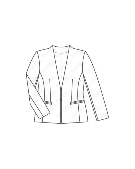 Veste col V n°6258
