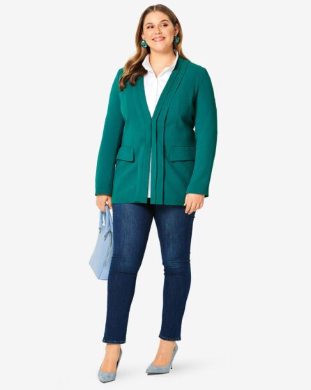 Veste col V n°6258