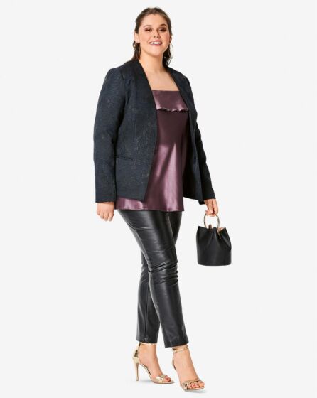 Veste col V n°6258
