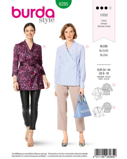 Blouse cache-cœur n°6285